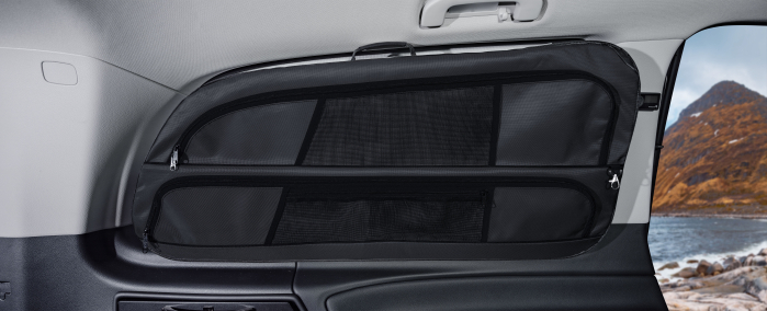 Fensterpacktasche für Mercedes Benz V-Klasse / Vito ab 2014, Fahrerseite, anthrazit