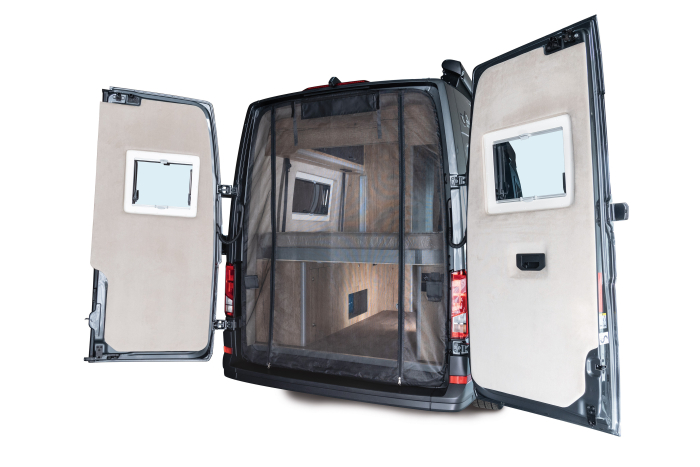 Moskitonetz - VW Crafter / Grand California u. MAN TGE - Heck Flügeltüren