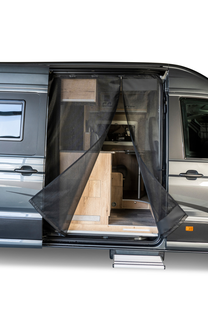Moskitonetz für VW Crafter Grand California, Schiebetüre, Magnetreißverschluss