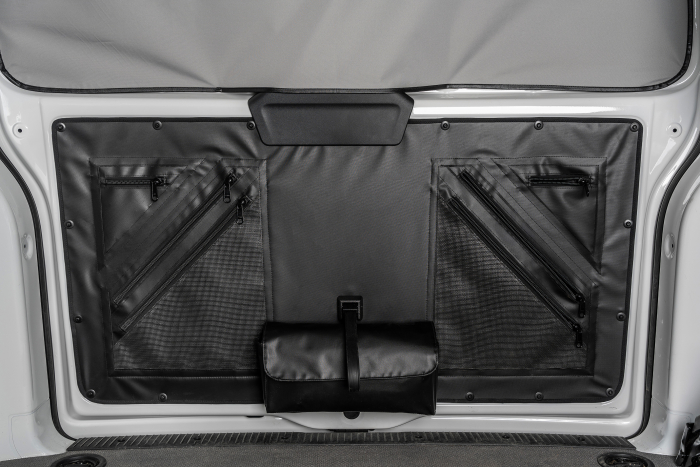 Heckklappenverkleidung mit Reißverschluss-Taschen für VW T5/T6/T6.1