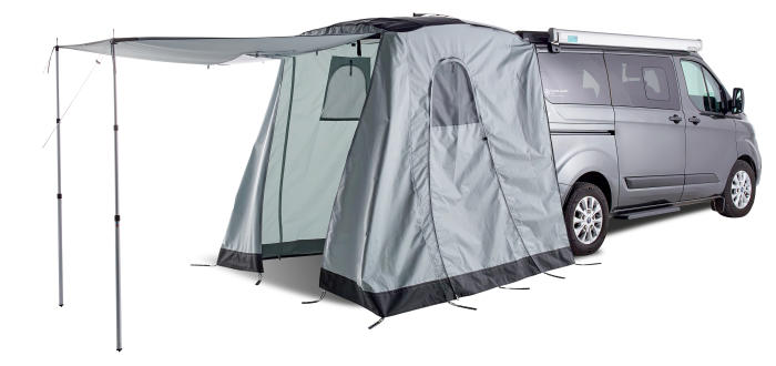 Heckzelt Space Premium für Ford Custom (2012 - 2023), hellgrau