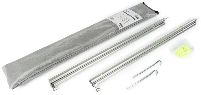 Aluminium-Aufstellstab - 2er Set 