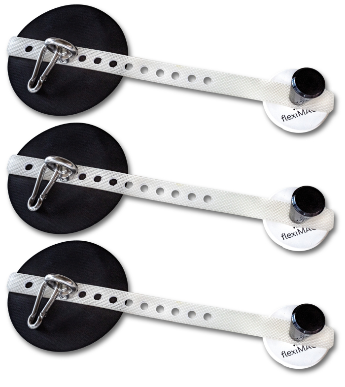 Magnetbefestigung für Sonnensegel, 3 Stück