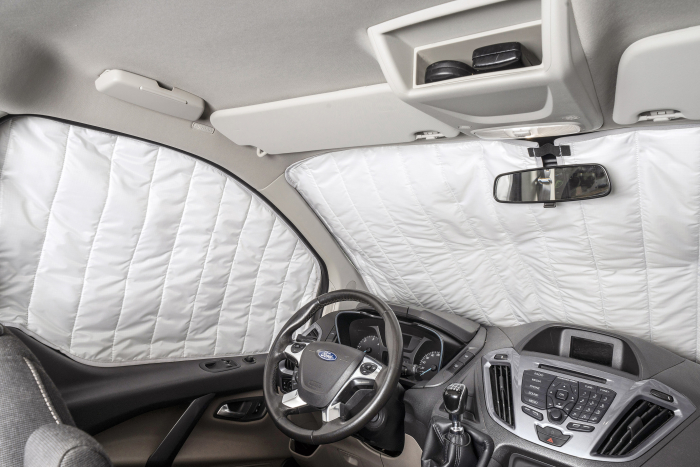 Front- u. Seitenscheibenisolierung für Ford Custom  (2012 - 2023), 3-teilig, innen