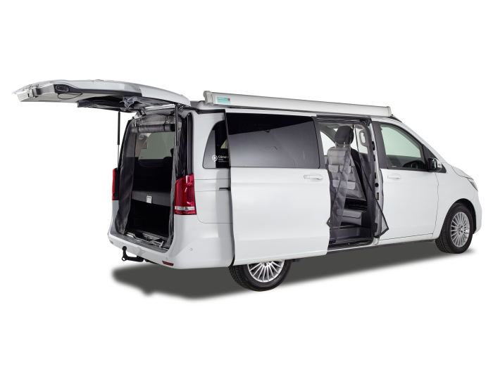 Moskitonetz für Mercedes V-Klasse / Vito (ab 2014), Schiebetüre, Magentreißverschluss 