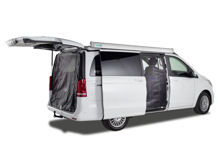 Moskitonetz für Mercedes V-Klasse / Vito (ab 2014), Schiebetüre, Magentreißverschluss 