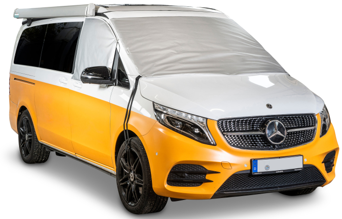 Front- u. Seitenscheibenisolierung für Mercedes V-Klasse / Vito, 3-teilig, außen