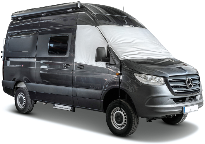 Front- u. Seitenscheibenisolierung für Mercedes Sprinter 907/910 (ab 2018), 3-teilig, außen