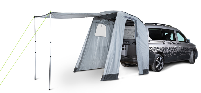 Heckzelt für VW Caddy 5 / Ford Connect, hellgrau