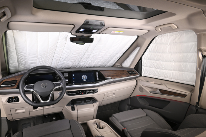 Front- u. Seitenscheibenisolierung für VW T 7, 5-teilig, innen