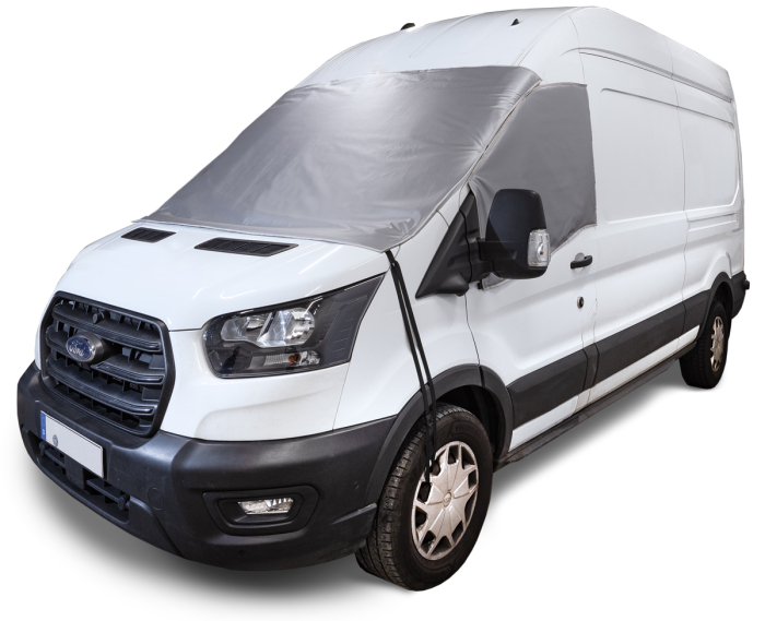 Front- u. Seitenscheibenisolierung für Ford Transit (ab 2014), 3-teilig, außen