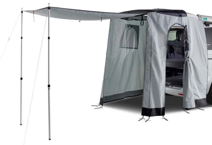 Heckzelt Space Kombi für Renault Kangoo 3 / MB Citan / Nissan Towns, hellgrau