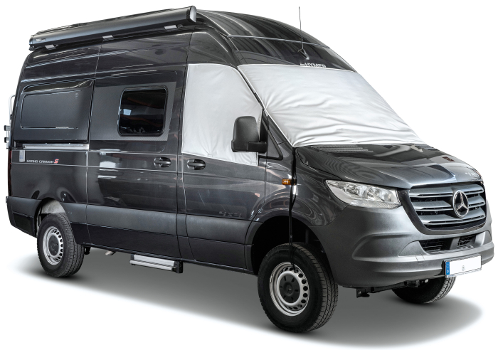 Front- u. Seitenscheibenisolierung für Renault Master III / Nissan NV 400-Interstar, 3-teilig, außen