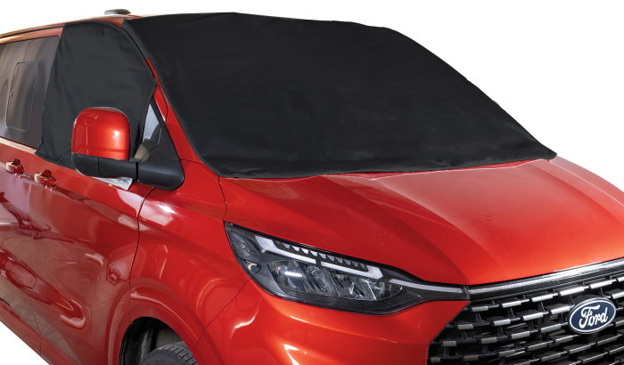 Front- u. Seitenscheiben-Cover für Ford V710 / VW neuer Transporter u. Caravelle, 3-teilig, außen