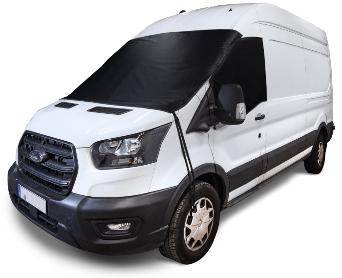Front- u. Seitenscheiben-Cover für Ford Transit (ab 2014), 3-teilig, außen
