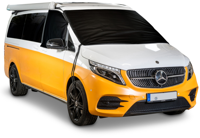 Front- u. Seitenscheiben-Cover für Mercedes V-Klasse / Vito (ab 2014), 3-teilig, außen