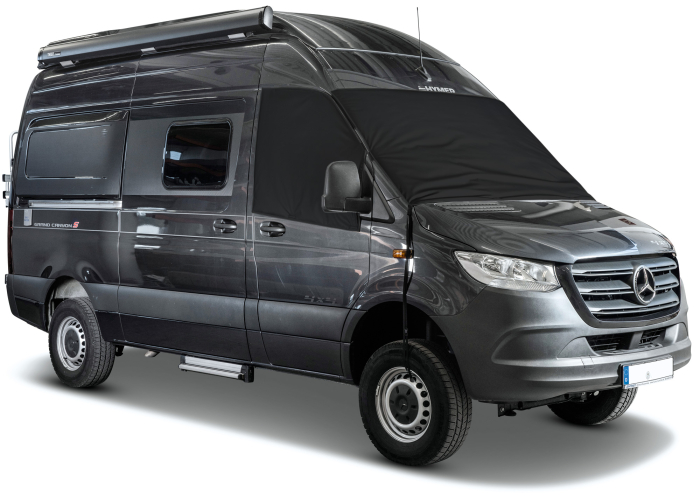 Front- u. Seitenscheiben-Cover für Mercedes Sprinter 910 (ab 2018) 3-teilig, außen